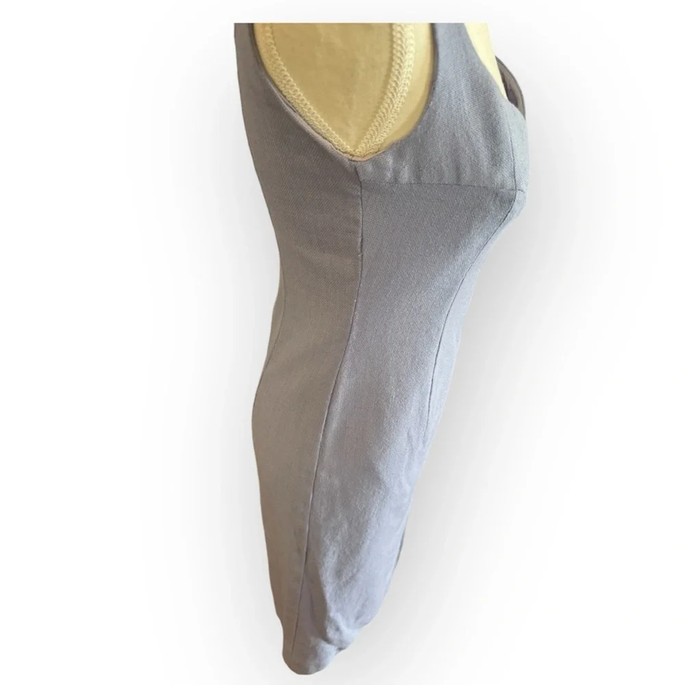 **HOST PICK** Vintage Escada Dress Sz 4 100% Wool Lilac Sleeveless Sheath - Picture 2 of 11